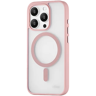 Чехол защитный uBear Cloud Mag Case, iPhone 15 Pro Max, MagSafe, розовый