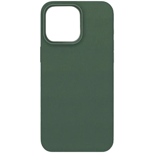 Чехол защитный  vlp  Glaze Case с MagSafe для iPhone 15 ProMax  темно-зеленый