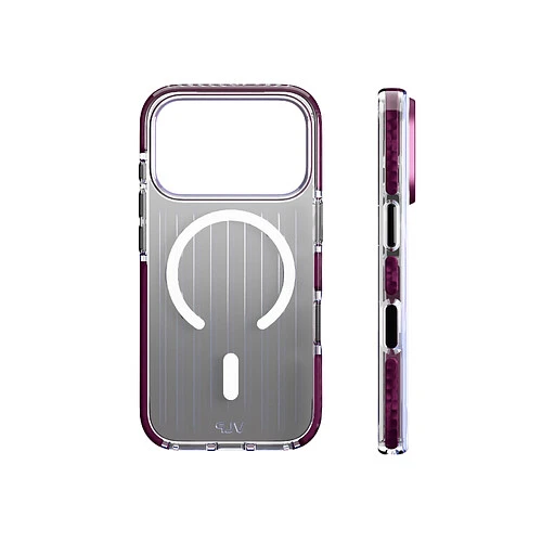 Чехол защитный VLP Pulse Case с MagSafe для iPhone 18 Pro, темно-вишневый