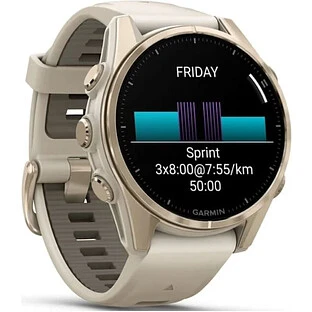 Умные часы Garmin Fenix 8 AMOLED Sapphire 43 мм, Soft Gold