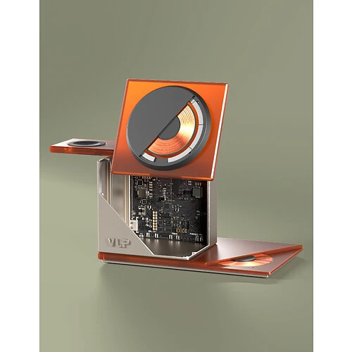 Беспроводное зарядное устройство VLP NEO Qi2.2 3 в 1, Amber Gray