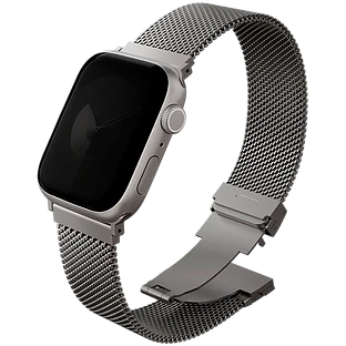 Uniq для Apple Watch 42/41/40 ремешок mm Dante PRO Strap Mesh Steel Titanium Silver Uniq для Apple Watch 42/41/40 ремешок mm Dante PRO Strap Mesh Steel Titanium Silver