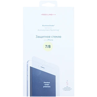 Защитное закаленное стекло RED LINE Corning 0.2 mm для iPhone SE (2-го поколения)/8/7