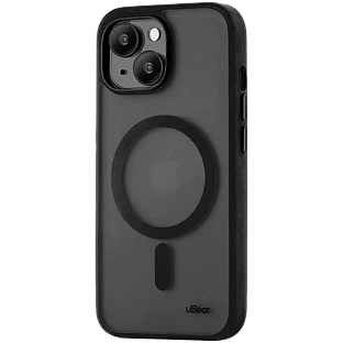 Чехол защитный uBear Cloud Mag Case, iPhone 15, MagSafe, усиленный, черный Чехол защитный uBear Cloud Mag Case, iPhone 15, MagSafe, усиленный, черный