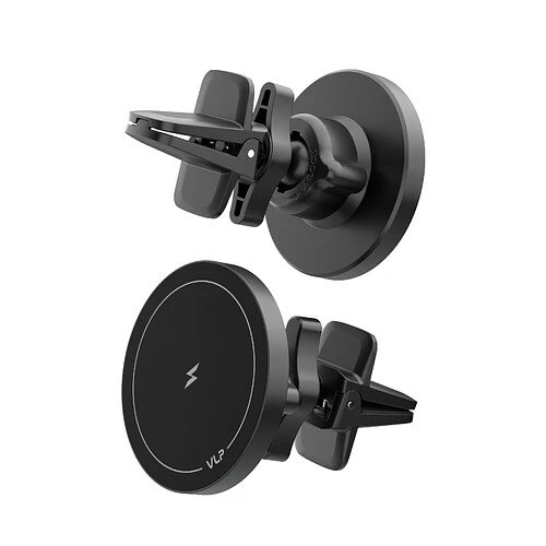 Автомобильный держатель VLP LITE Snap Charge Qi2, MagSafe, на вент. решетку, черный