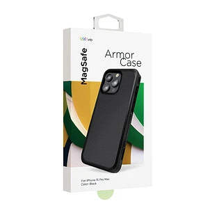 Чехол защитный VLP Armor Case с MagSafe для iPhone 15 ProMax  черный