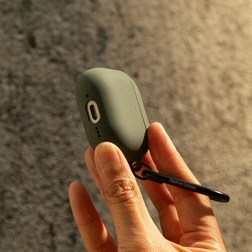 ACTIVE CASE, чехол защитный NATIVE UNION для AirPods 4, цвет: серо-зеленый
