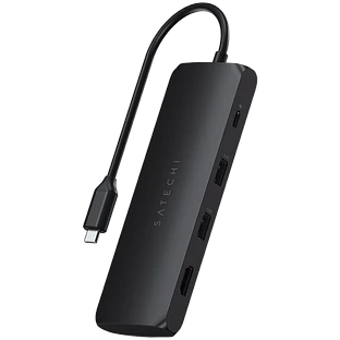 Адаптер Satechi USB-C Hybrid Multiport Adapter (with SSD Enclosure), Black Адаптер Satechi USB-C Hybrid Multiport Adapter (with SSD Enclosure), Black