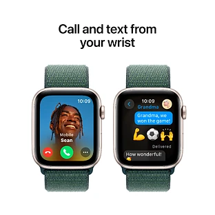 Apple Watch SE 2 (2024) GPS 44mm Starlight Aluminium Case with Lake Green Sport Loop Apple Watch SE 2 (2024) GPS 44mm Starlight Aluminium Case with Lake Green Sport Loop