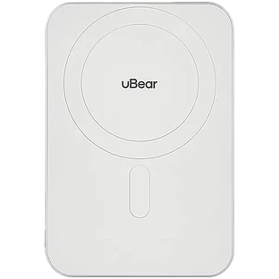 Внешний аккумулятор uBear Slide Power bank 10000mAh, PD20W, Qi2, белый Внешний аккумулятор uBear Slide Power bank 10000mAh, PD20W, Qi2, белый