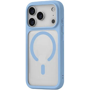 Чехол защитный uBear Shade Case для iPhone 18 Pro, MagSafe совместимый, усиленный, силк-тач, голубой