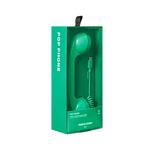 NATIVE UNION POP PHONE, телефонная трубка USB-C, цвет: зелёный