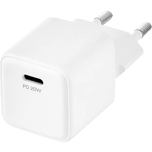 Cетевое зарядное устройство uBear Bridge USB-C, 20 Вт, GaN, белый