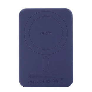 Внешний аккумулятор uBear Strike Power bank 10 000 mAh, PD30W, Qi2.2, синий