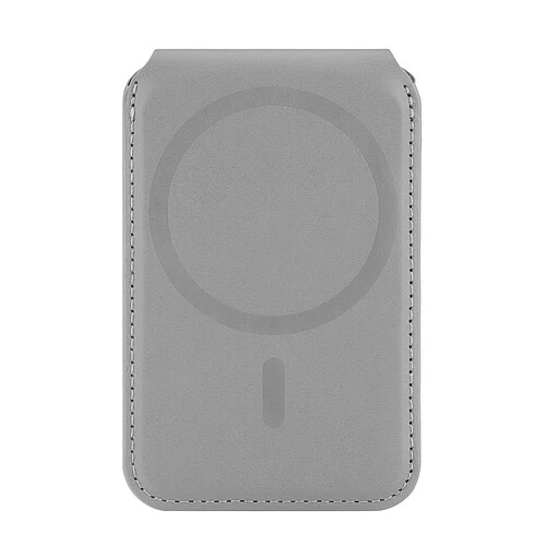 Магнитный кардхолдер uBear Fold, эко-кожа, серый