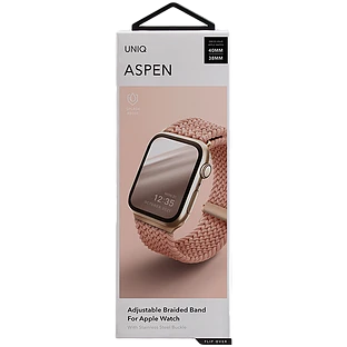 Ремешок Uniq для Apple Watch 42/41/40 mm ASPEN Strap Braided Pink