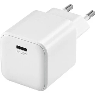 Cетевое зарядное устройство uBear Ultima 70 Вт, USB-C, GaN + Super Fast Charging 2.0, PD.3.2, AVS