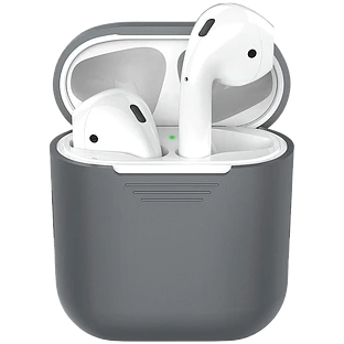 Чехол DEPPA Силиконовый  Серый для AirPods (Gen1/2)