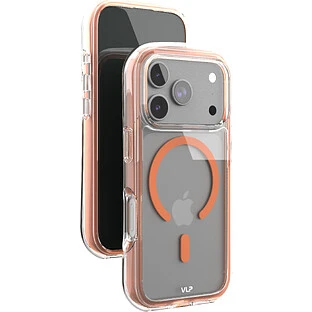 Чехол защитный VLP Bubble Case с MagSafe для iPhone 17 Pro, оранжевый