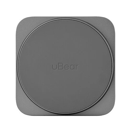 Беспроводное зарядное устройство uBear Balance Slim, 3-в-1, с поддержкой MagSafe, Qi2.2, цвет: серый космос
