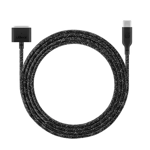 Зарядный кабель зарядный uBear Trend Cable MagSafe 2.4м, черный