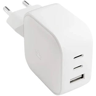 Сетевое зарядное устройство VLP G-Charge 65Вт USB-C+USB-C+USB-A, PD, QC, белый Сетевое зарядное устройство VLP G-Charge 65Вт USB-C+USB-C+USB-A, PD, QC, белый