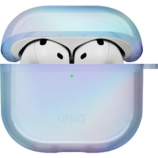 Чехол Uniq для Airpods 4/5 чехол Iridescia (holographic) Eclipse Blue