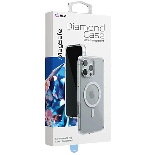 Чехол защитный VLP Diamond Case с MagSafe для iPhone 16 Pro, прозрачный Чехол защитный VLP Diamond Case с MagSafe для iPhone 16 Pro, прозрачный