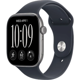 Apple Watch Series 12, GPS, 46mm, Space Grey Aluminium Case with Navy Blue Sport Band - M/L