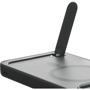 Чехол защитный uBear Stand 360° Mag Case для iPhone 17 Pro, MagSafe совместимый, силикон, софт-тач, черный