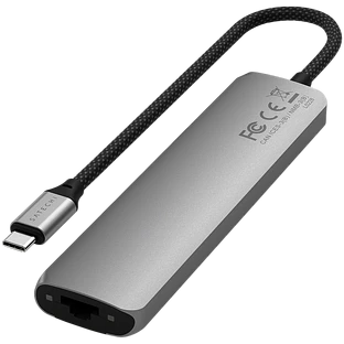 Адаптер Satechi 7-in-1 USB-C Slim Multiport Adapter with Ethernet, Space Gray