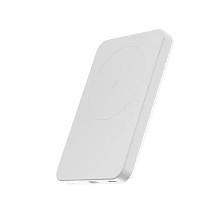 Аккумулятор внешний VLP LITE Power Snap 5000 mAh, 3A, MagSafe, USB-C, белый