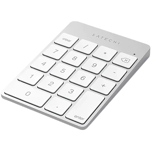 Цифровой блок клавиатуры Satechi Aluminum Slim Rechargeable Bluetooth Keypad, Silver Цифровой блок клавиатуры Satechi Aluminum Slim Rechargeable Bluetooth Keypad, Silver