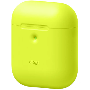 Чехол ELAGO Силиконовый  Неоновый желтый для AirPods (Gen1/2)