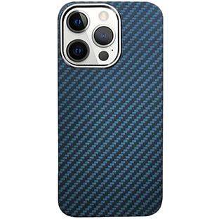 Чехол защитный  vlp  Kevlar Case с MagSafe для iPhone 15 ProMax  темно-синий