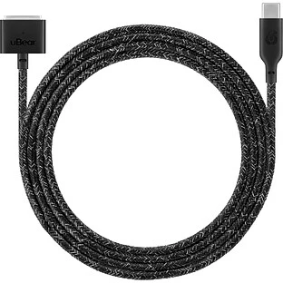 Зарядный кабель зарядный uBear Trend Cable MagSafe 2.4м, черный