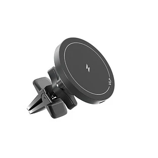Автомобильный держатель VLP LITE Snap Charge Qi2, MagSafe, на вент. решетку, черный