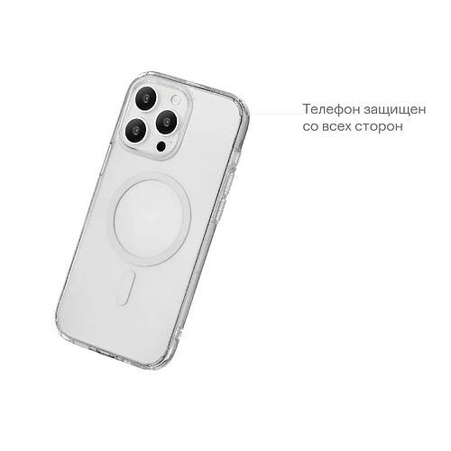 Чехол защитный uBear Real Mag Case  для  iPhone 15 , MagSafe совместимый, усиленный