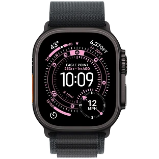 Apple Watch Ultra 3, GPS + Cellular, 49mm, Black Titanium Case with Black Alpine Loop - L Apple Watch Ultra 3, GPS + Cellular, 49mm, Black Titanium Case with Black Alpine Loop - L