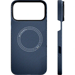 Чехол защитный VLP Kevlar Case с MagSafe для iPhone 18 Pro Max, синий