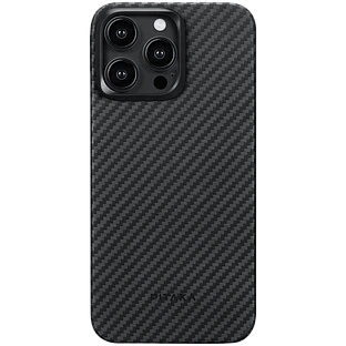 Чехол Pitaka MagEZ Case 4 для iPhone 15 Pro Max (Black/Grey Twill) 1500D Чехол Pitaka MagEZ Case 4 для iPhone 15 Pro Max (Black/Grey Twill) 1500D