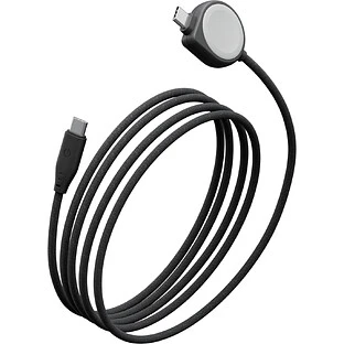 Кабель зарядный EnergEA Кабель FLOW Duo Watch USB-C to USB-C + Apple Watch, черный