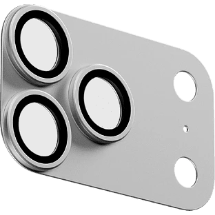 Стекло защитное uBear Extreme Metal Full Cover Lens Shield для iPhone 18 Pro, серебристый