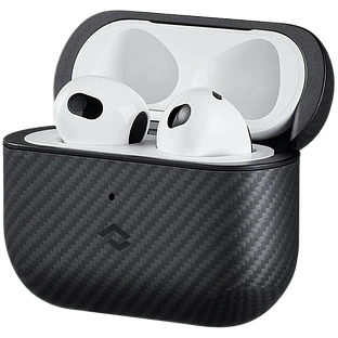 Защитный чехол PITAKA MagEZ с MagSafe Чёрный для AirPods (Gen3)