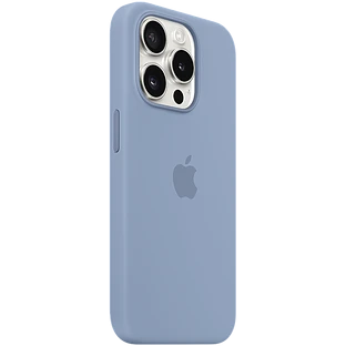 Чехол iPhone 15 Pro Silicone Case with MagSafe - Winter Blue Model A3125 MT1L3ZM/A Чехол iPhone 15 Pro Silicone Case with MagSafe - Winter Blue Model A3125 MT1L3ZM/A