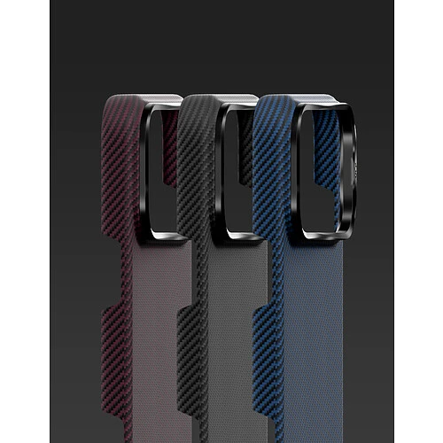 Чехол защитный VLP Kevlar Case с MagSafe для iPhone 18 Pro, синий