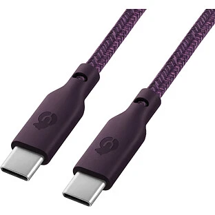 Зарядный кабель uBear Trend, USB-C|USB-С, 60Вт, 1,2м, Бургунди
