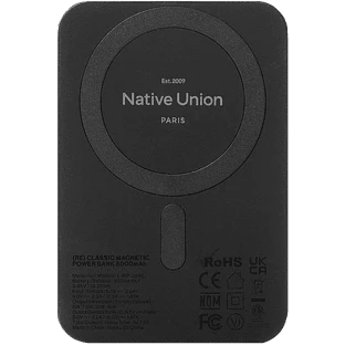 Внешний аккумулятор NATIVE UNION (Re) Classic Power Bank Magnetic Qi2, 5000mAh, цвет: синий