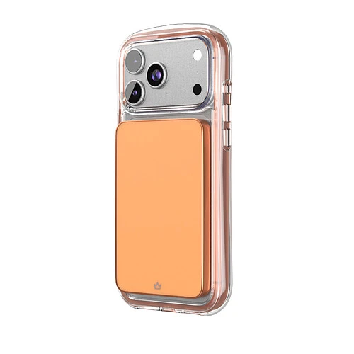 Чехол защитный VLP Bubble Case с MagSafe для iPhone 17 Pro Max, оранжевый