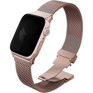 Uniq для Apple Watch 49/46/45/44 mm ремешок Dante PRO Strap Mesh Steel Metallic Rose